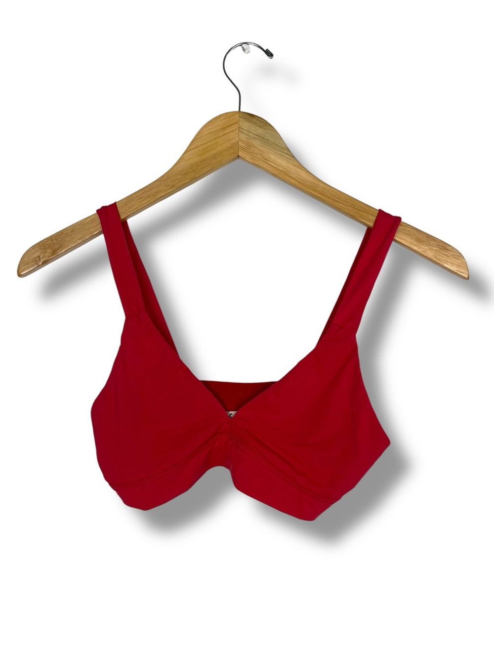 Free People Intimately Bralette Red Small Mesh Back Silky Wireless